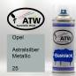 Preview: Opel, Astralsilber Metallic, 025: 400ml Sprühdose, von ATW Autoteile West.